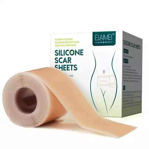 ELAIMEI Silicone Scar Tape (1.6" x 120")