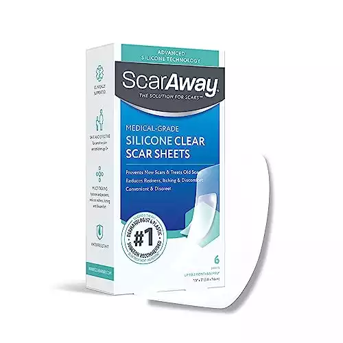 ScarAway Clear Silicone Scar Sheets (1.5" x 3")