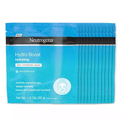 Neutrogena Hydro Boost 100% Hydrogel Mask, 12 count