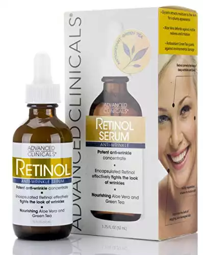 Advanced Clinicals Retinol Anti-Wrinkle Serum, 1.75 fl. oz.