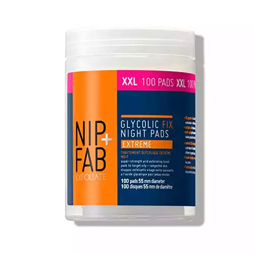 Nip+Fab Glycolic Fix Night Pads Extreme, 100 Count