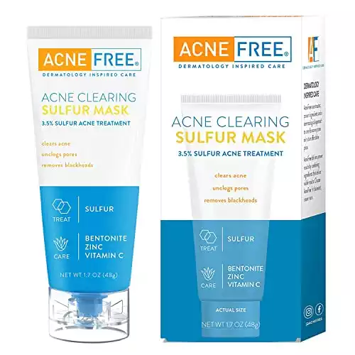 AcneFree Acne Clearing Sulfur Mask, 1.7 oz.