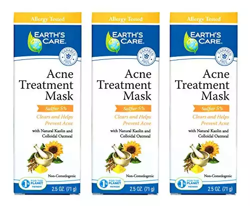 Earth's Care Acne Treatment Mask, 3 count