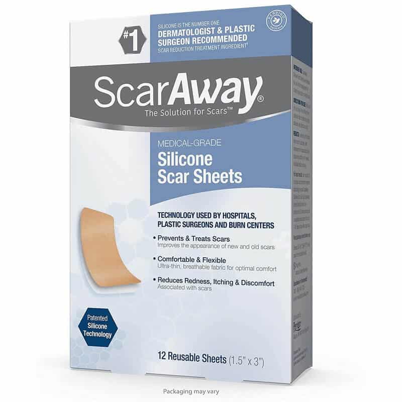 ScarAway Silicone Scar Sheets 12-Count